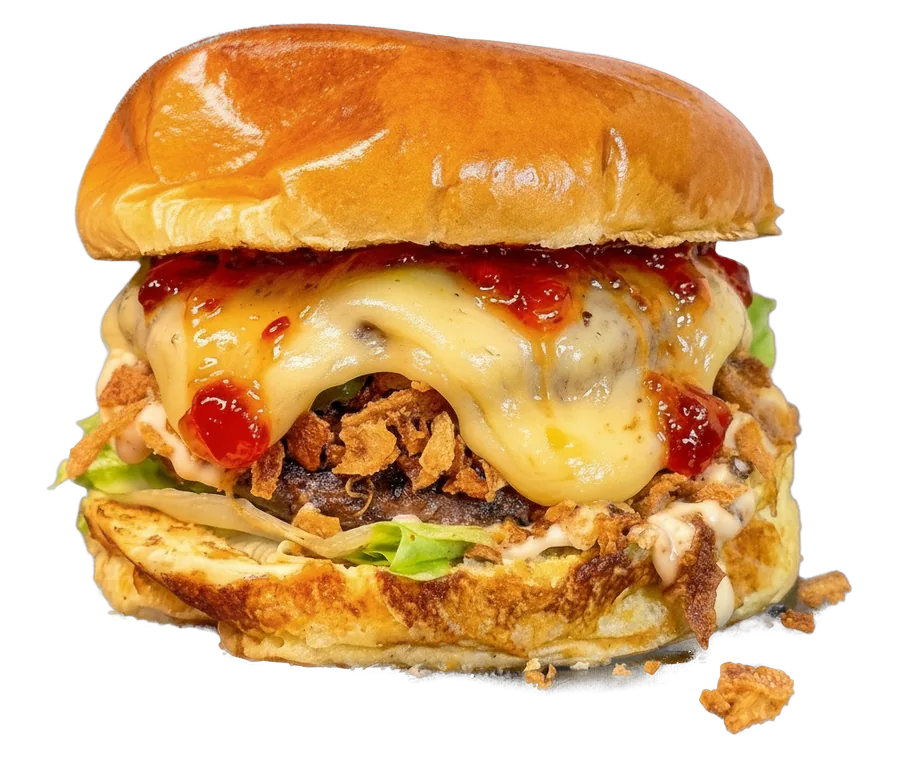 DIP Provolone: provolone derretido, geleia de pimenta e cebola crispy